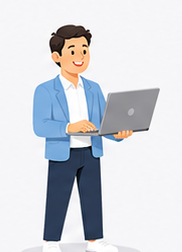 パソコンで仕事するビジネスマン